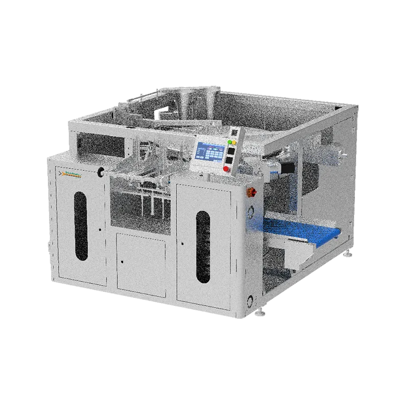 Pyörivä Premade Pouch Filler Sealer 8 -asema